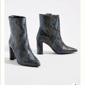Anthropologie Chio brand snakeskin boots